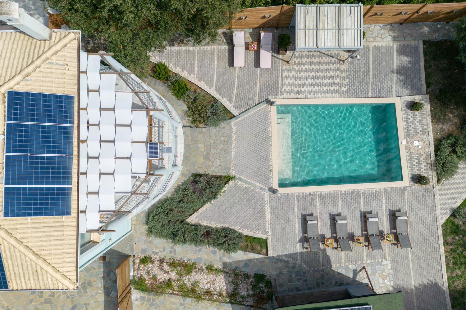 Villa Serenity - Off Grid Villa Pouládes Dış mekan fotoğraf